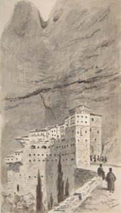 Klosteret Mega Spileon, Grækenland, 1896. af Peter Toft