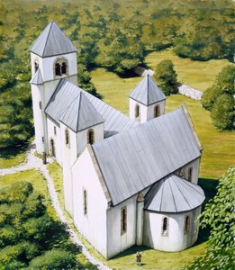 North Elmham Chapel, c1100, c1990-2010 af Peter Urmston