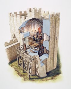 Peveril Castle, 12. århundrede, c1990-2010