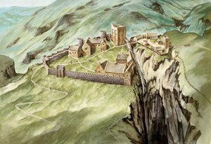 Peveril Castle, 14. århundrede, c1990-2010