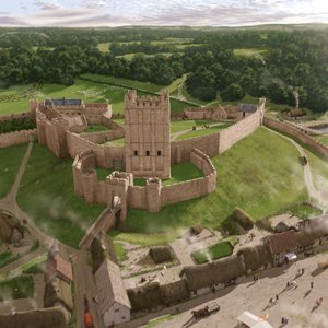 Richmond Castle, Richmond, Richmondshire, North Yorkshire, 2016.