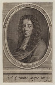 Edmund Waller, engelsk digter og politiker (gravering) af Peter Vanderbank