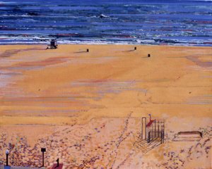 Fra stranden: Santa Monica, 2003 (olie på lærred)