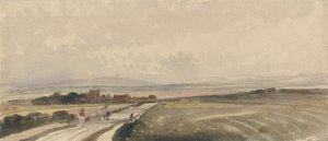 A Yorkshire Road (akvarel og grafit på papir) af Peter de Wint