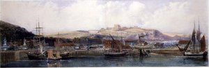 Dover fra færgen af Peter de Wint
