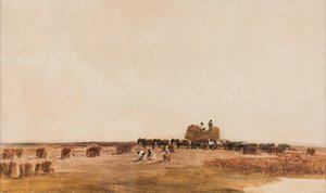 Harvest Time, ukendt dato (akvarel på papir) af Peter de Wint