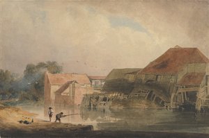 Riverside Scene Old Mill, 1805-10. af Peter de Wint