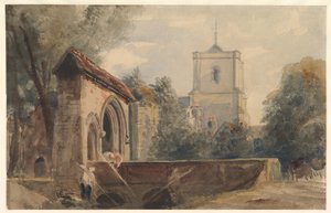 Waltham Abbey, Essex af Peter de Wint