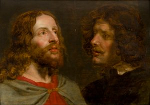 Christ and St. John the Evangelist, ca. 1629-90 (olie på panel)