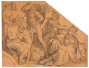 Der rasende Diomedes af Peter von Cornelius