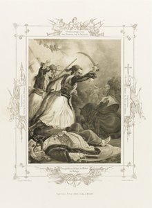 Christos Anagnostaras fra Album of Greek Heroism, ca 1835 af Peter von Hess