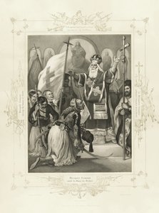 Metropolitan Germanos løfter frihedens banner fra albummet med græsk heltemod af Peter von Hess