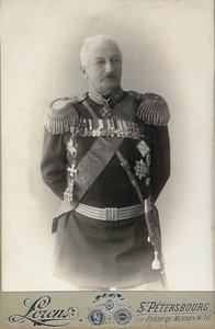 General Konstantin Pavlovich Prezhbiano 1840-1905, 1898. af Petersburg . Photo studio Alfred Lorens
