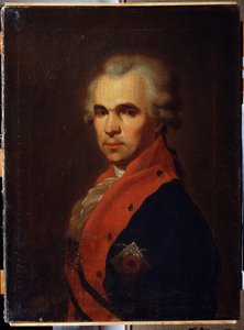 Portræt af udenrigsminister Vasily Popov. Maleri af Petro Semyonovich Drozhdin (1745-1805). Olie på lærred, 66 x 48 cm af Petr Semenovich Drozhdin