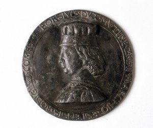Medalje, der forestiller Borso d
