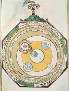 Tabel over Månens bevægelser i forhold til Solen, fra Astronomicum Caesareum
