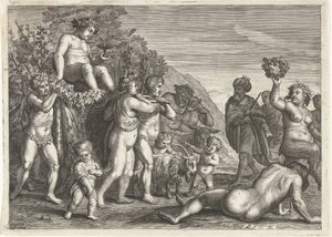 Triomf van Bacchus af Petrus Clouwet (possibly)