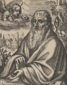 Matthæus, fra De fire evangelister, 1610-20. af Petrus Feddes
