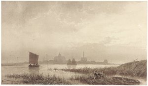 Udsigt over Veere af Petrus Franciscus Greive