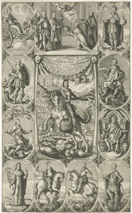 Allegorisk fremstilling af kejser Ferdinand III af Petrus Rucholle