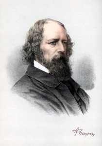 Alfred Tennyson, 1. Baron Tennyson, engelsk digter, c1890. af Petter and Galpin Cassell