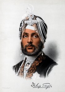 Duleep Singh, sikh-hersker, c1890. af Petter and Galpin Cassell