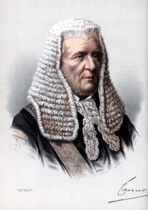 Hugh NcCalmont Cairns, 1st Earl Cairns, Lord Chancellor of Great Britain, c1890. af Petter and Galpin Cassell
