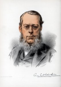 Richard Assheton Cross, 1st Viscount Cross, britisk statsmand, c1890. af Petter and Galpin Cassell