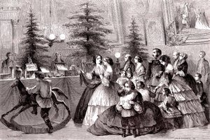 Jul i Sankt Petersborg, Rusland. 1861 (gravering)