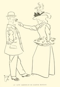 Tegneserie af Phil May, fra 1890