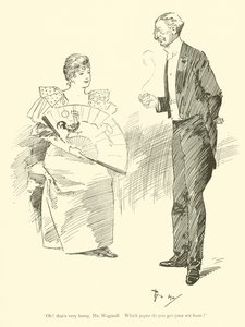 Tegneserie af Phil May, fra 1890