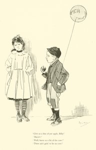 Tegneserie af Phil May, fra 1890