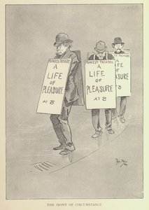 Tegneserie af Phil May, fra 1890