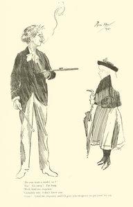Tegneserie af Phil May, fra 1890