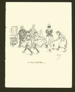 Illustration til Phil Mays Gutter-Snipes af Phil May