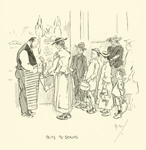 Illustration til Phil Mays Gutter-Snipes af Phil May