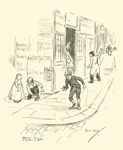 Illustration til Phil Mays Gutter-Snipes af Phil May