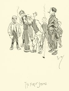 Illustration til Phil Mays Gutter-Snipes af Phil May