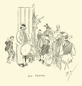 Illustration til Phil Mays Gutter-Snipes af Phil May