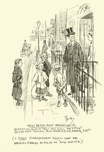 Illustration til Phil Mays Gutter-Snipes af Phil May
