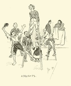 Illustration til Phil Mays Gutter-Snipes af Phil May