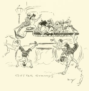 Illustration til Phil Mays Gutter-Snipes af Phil May