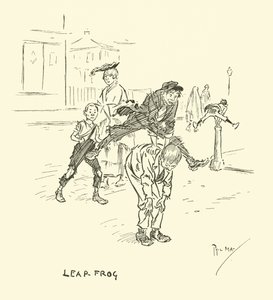 Illustration til Phil Mays Gutter-Snipes af Phil May