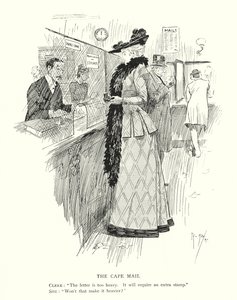 The Cape Mail (litho) af Phil May