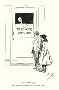 Den forkerte butik (litho) af Phil May