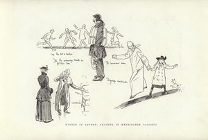 Vinter i London, skøjteløb i Kensington Gardens