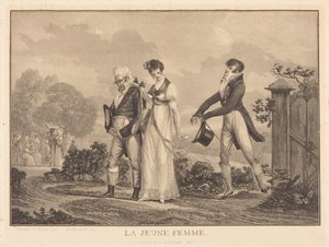 Den unge kvinde af Philibert-Louis Debucourt
