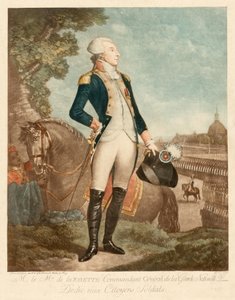 Markis de Lafayette af Philibert-Louis Debucourt