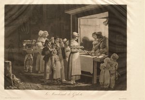 Pandekagesælgeren af Philibert-Louis Debucourt