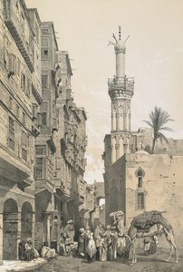 En gade i byen Rosetta af Philibert Joseph Girault de Prangey